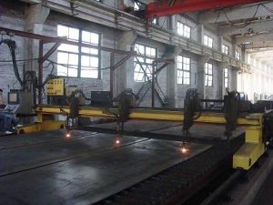 Q355GNH Weathering steel plate cutting